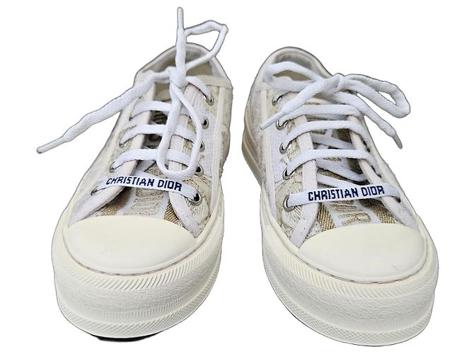 Christian Dior D-Connect Sneaker Weiß Beige
