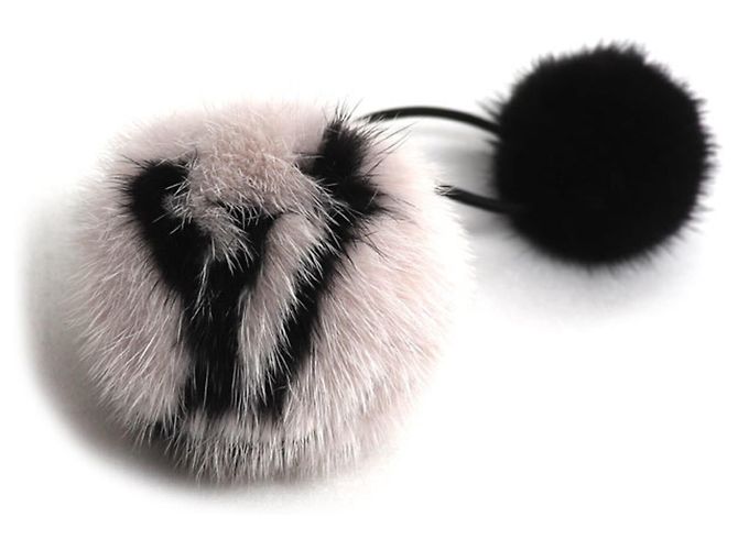 Scrunchie de pelo de vison Louis Vuitton