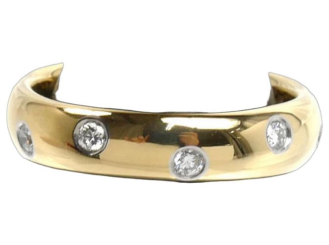 Anello Dots in oro giallo 18K e platino Tiffany & Co.