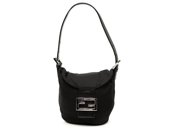 Fendi Handtasche aus Nylon in Schwarz