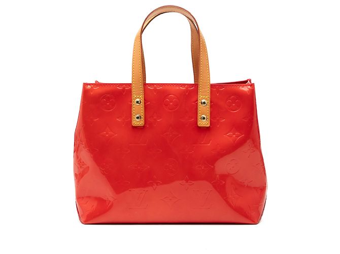 Louis Vuitton Red Monogram Vernis Reade PM Rouge