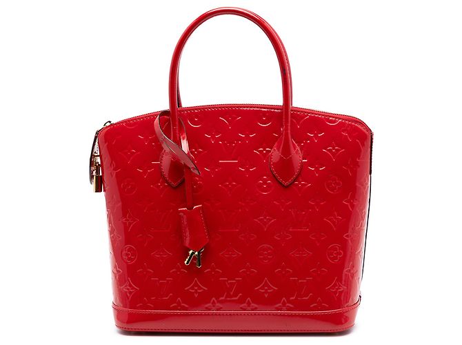 Louis Vuitton Red Monogram Vernis Lockit PM Rouge