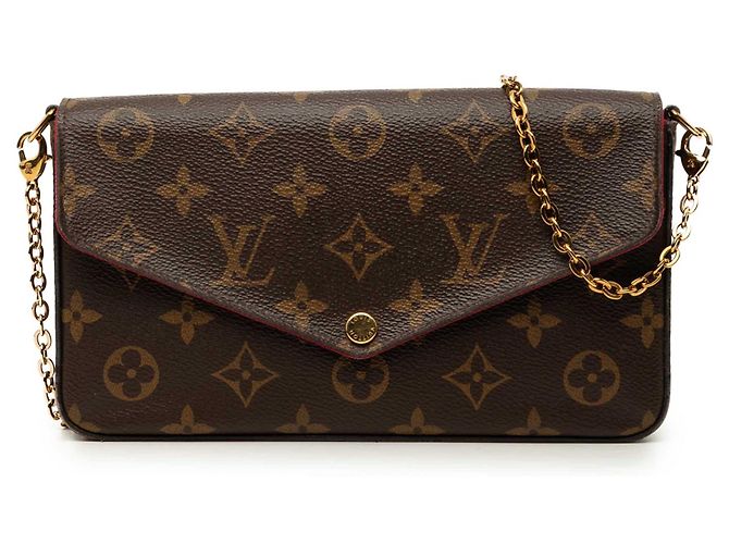 Pochette Félicie Louis Vuitton Pochette Felicie Marrom Monogram