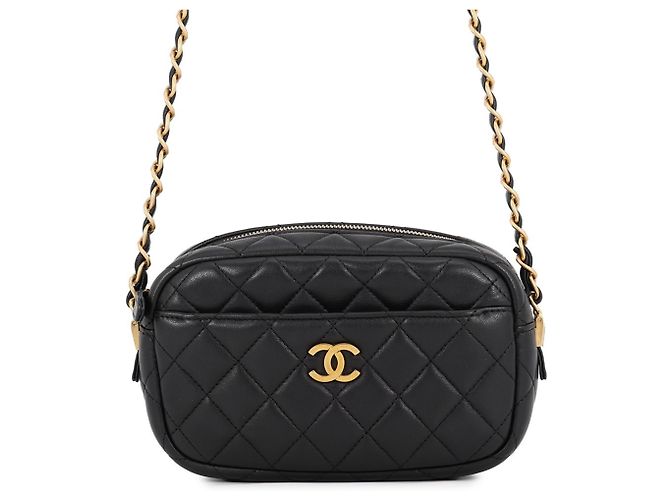 Borsa a tracolla Chanel Matelassé Chain Nero
