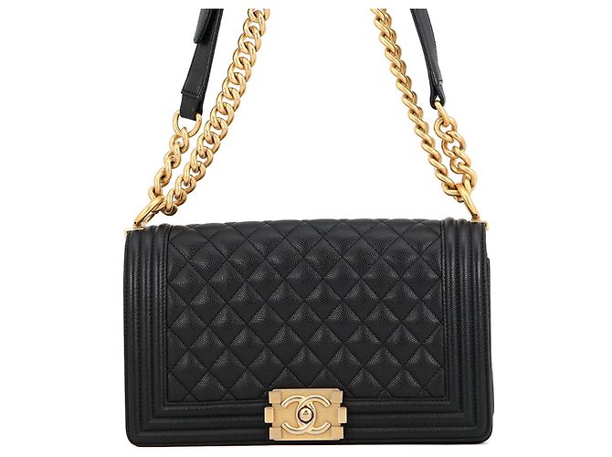 Borsa a Spalla Chanel Black Chain Nero