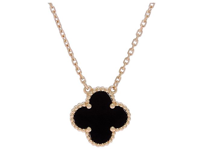 Collana Vintage Alhambra Onyx Van Cleef & Arpels 
