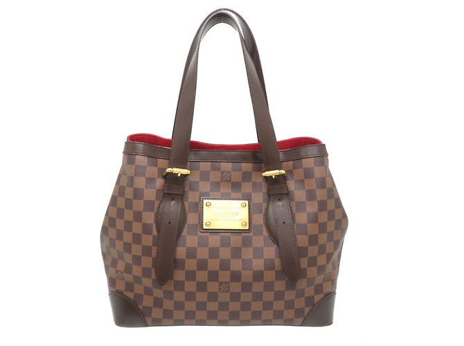 Borsa Tote Louis Vuitton Hampstead MM Marrone
