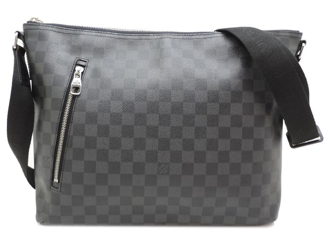Borsa a tracolla Louis Vuitton Mick MM da uomo - Damier Graphite Black Nero