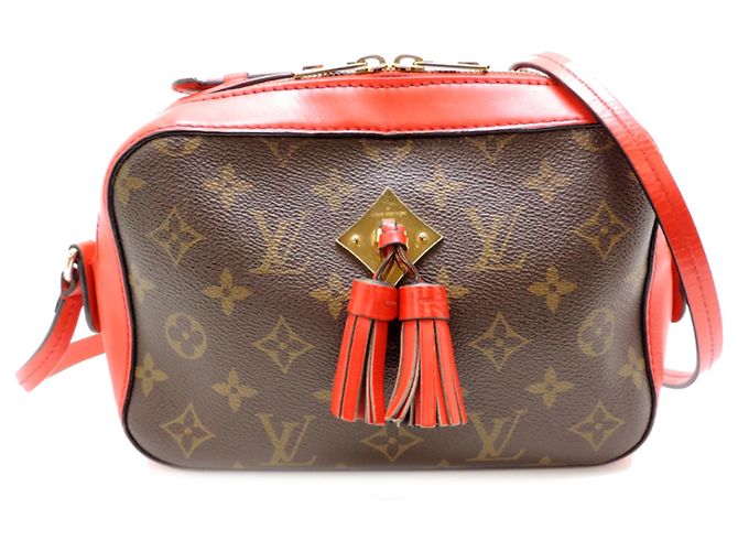 Bolsa de ombro feminino Louis Vuitton Saint-Onge Vermelho