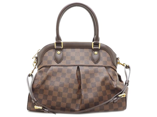 Sac à main Louis Vuitton Trevi PM Marron Damier ebène