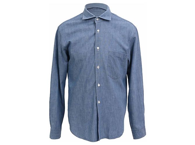 Comme Des Garcons Camicia in denim con bottoni Comme Des Garçons in cotone blu