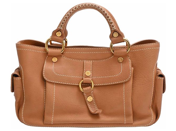 Céline Bolsa Boogie Celine em couro marrom