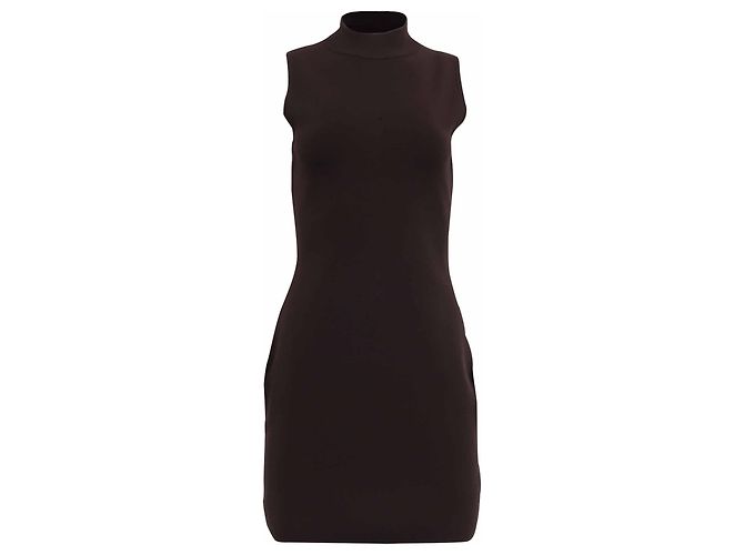 Vestido mini sem mangas Michael Michael Kors em viscose marrom Vermelho