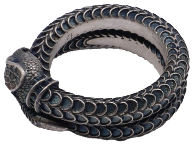 Gucci Garden Snake Ring aus Silbermetall Metallisch