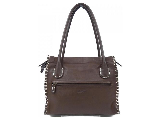 Autre Marque Borsa a mano in pelle Dakota Marrone