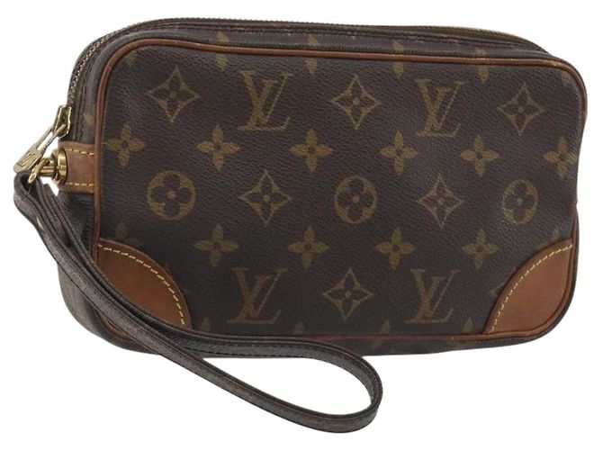 LOUIS VUITTON Monogram Marly Dragonne PM Clutch M51827 LV Auth 192190 Monogramm