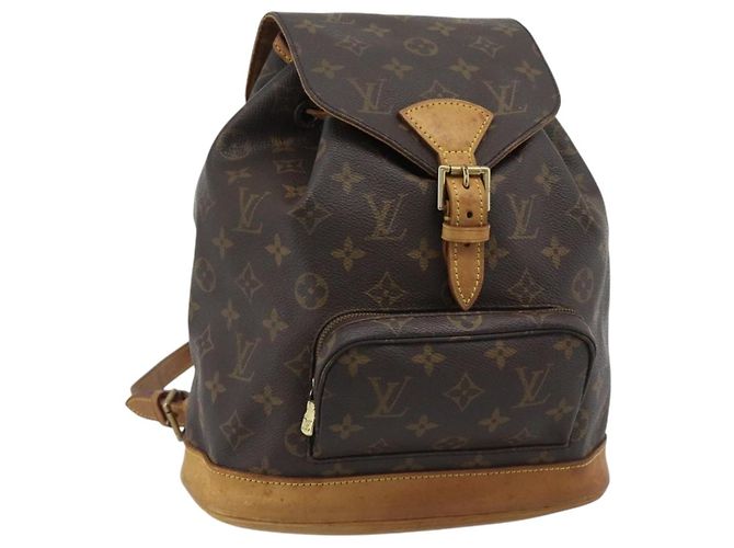 LOUIS VUITTON Monogram Montsouris MM Backpack M51136 LV Auth 191792