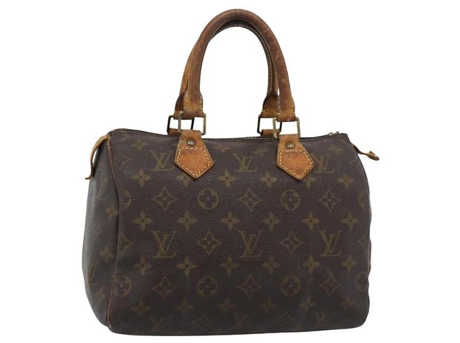LOUIS VUITTON Bolso Monogram Speedy 25 M41528 LV Auth 190071 Monograma