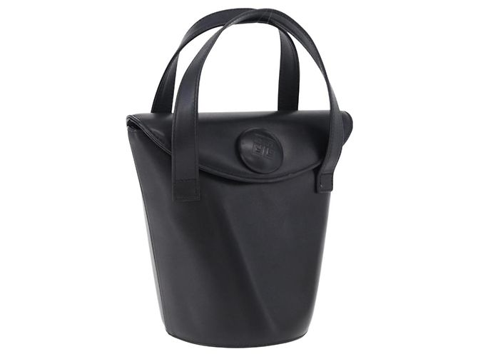Borsa GIVENCHY in pelle nera e oro Auth bs36233A Nero D'oro 