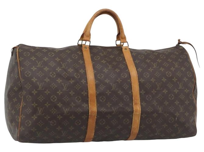 LOUIS VUITTON Bolsa Boston Monogram Keepall 60 M41422 LV Auth 190488 Monograma