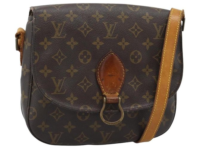 LOUIS VUITTON Bolsa de Ombro Monogram Saint Cloud GM M51242 LV Auth ep15497 Monograma
