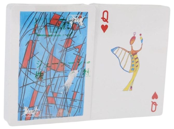 Céline CELINE Playing Cards Paper Multicolor Auth BA14497