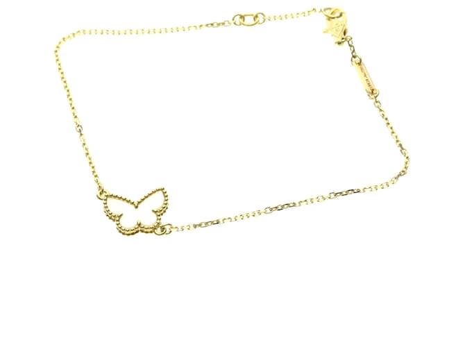 Van Cleef & Arpels Sweet Alhambra Papillon Bracelet Golden 