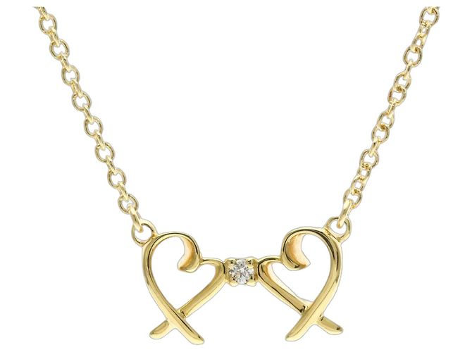 Tiffany & Co Collana Tiffany Double Loving Heart D'oro