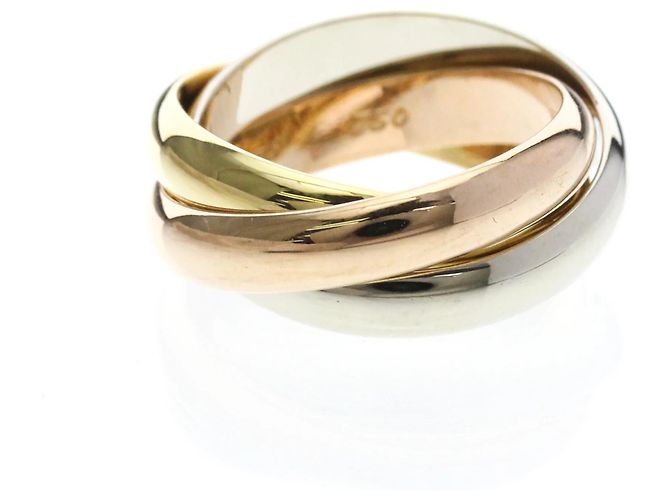 Anello Cartier Trinity in oro rosa bianco e giallo 18K D'oro
