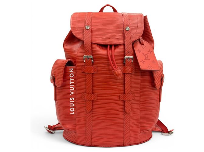 Mochila Louis Vuitton M23764 Christopher MM Vermelho