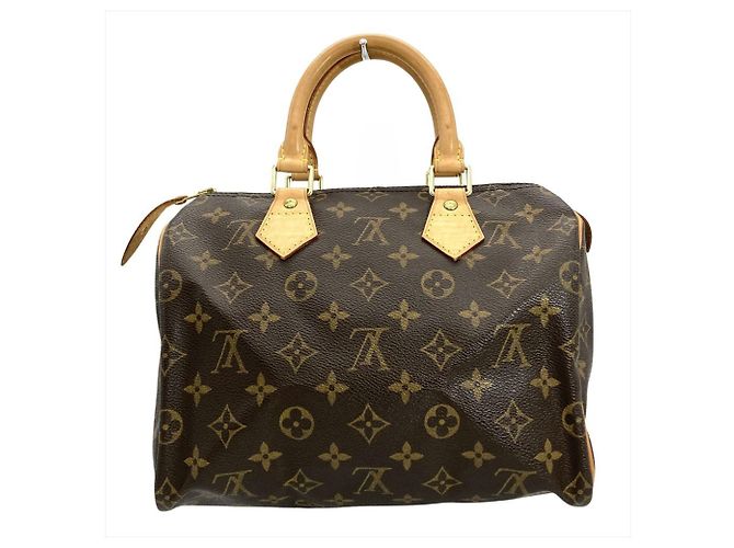Sac à main Louis Vuitton Speedy 25 Marron Monogramme