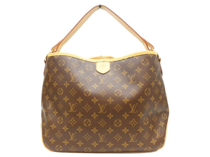 Bolso de Hombro Louis Vuitton Monogram Marron Delightful PM Castaño