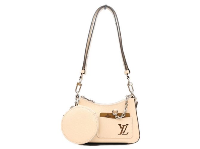 Bolsa de Ombro Louis Vuitton Epi Quartz White Marellini Cru