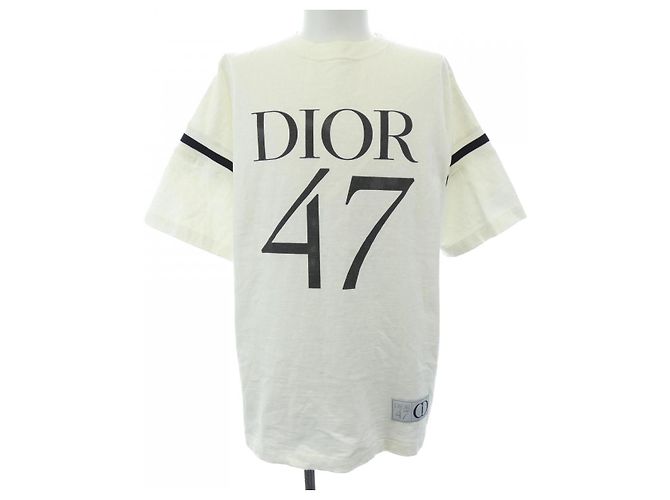 Camiseta de jersey de algodón Slub DIOR 47 de Dior Blanco
