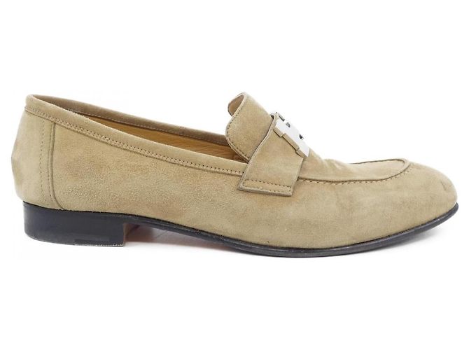 Hermès HermesLederFreizeitschuhe40 Beige
