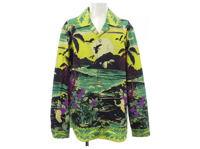 Camicia Louis Vuitton Nero Beige Verde Porpora