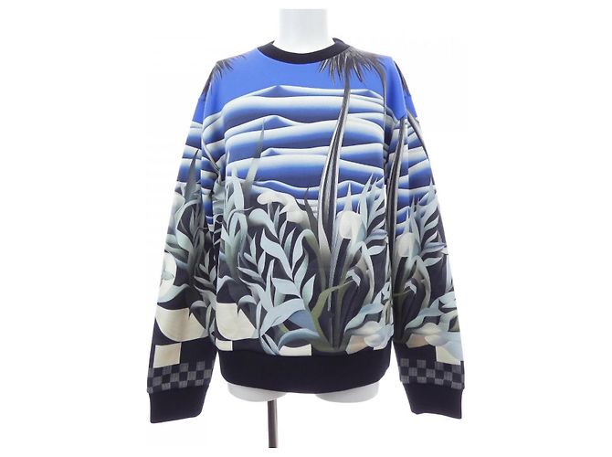 Sudadera de algodón técnico con estampado Louis Vuitton Negro