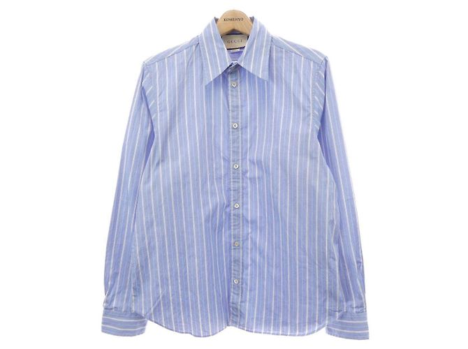 Camicia in cotone Gucci Blu