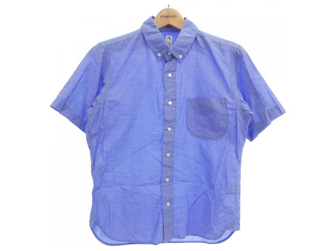 Autre Marque Camicia Kato in cotone Blu