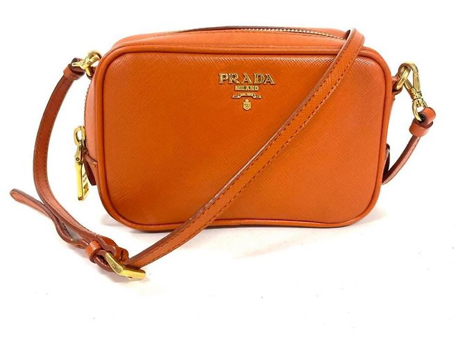 Borsa a tracolla Prada Saffiano Arancione