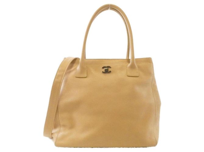 Bolsa de Ombro Chanel Executive Line 15201 Bege