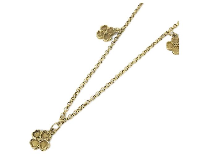 Collar Chanel dorado con colgante