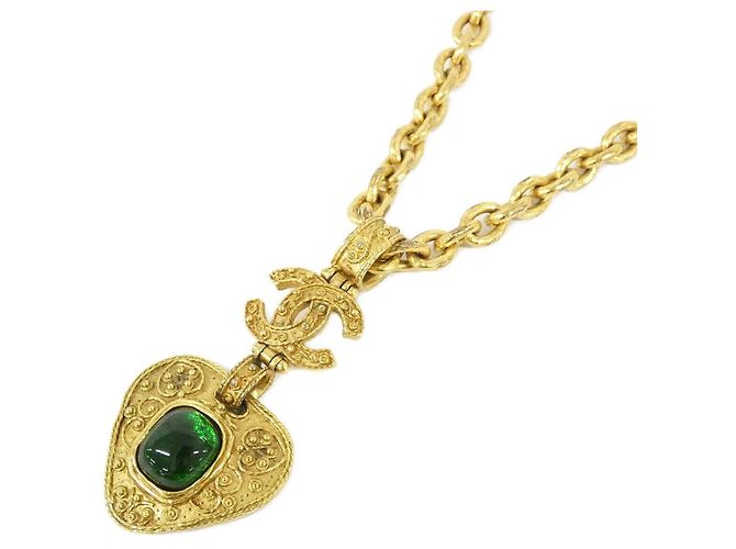 Collana Chanel Oro e Verde D'oro 