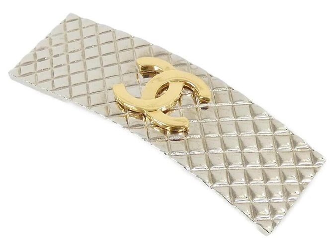 Barrette Chanel Oro e Argento D'oro 