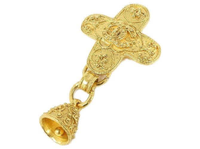 Chanel Brosche Gold Golden