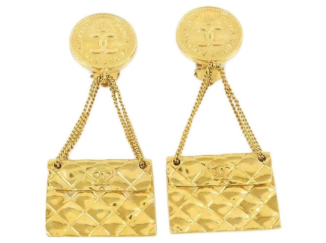 Orecchini a clip dorati Chanel 01132 D'oro