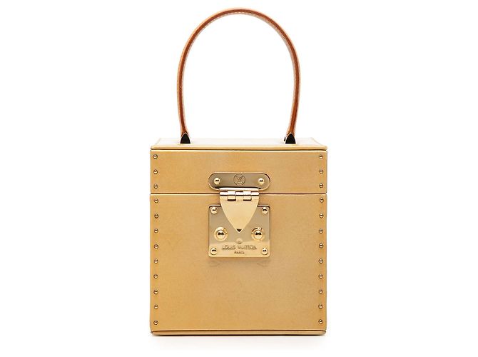 Bolsa Vanity Louis Vuitton Bleecker Monogram Vernis Bege