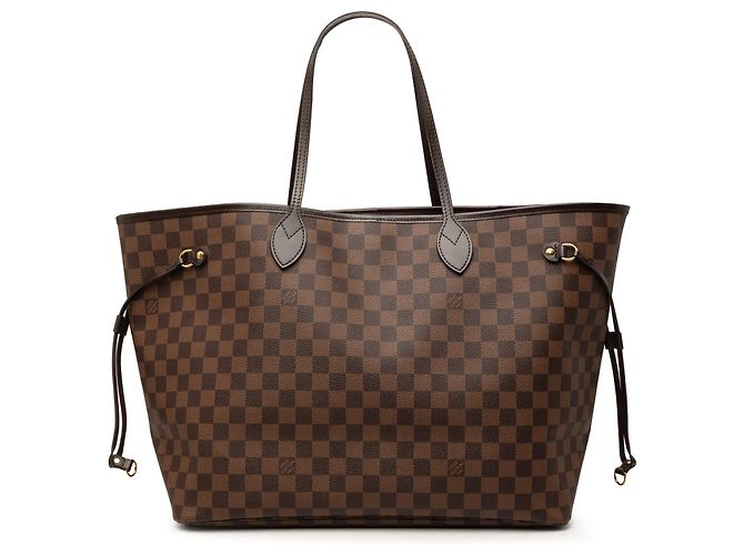 Louis Vuitton Marrom Damier Ebene Neverfull GM