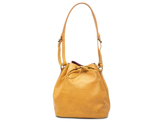 Louis Vuitton Petit Noe en cuero Epi amarillo