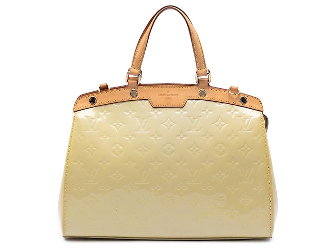 Louis Vuitton Yellow Monogram Vernis Brea MM Jaune